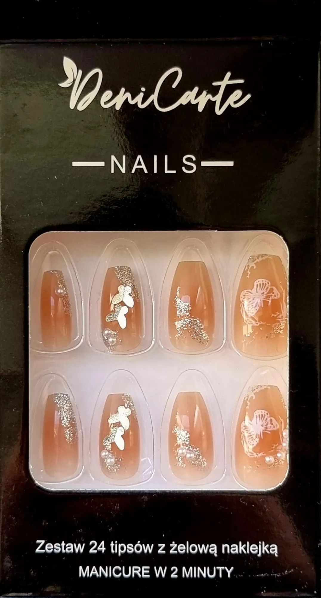 Unghie finte forma ballerina, 24 pezzi