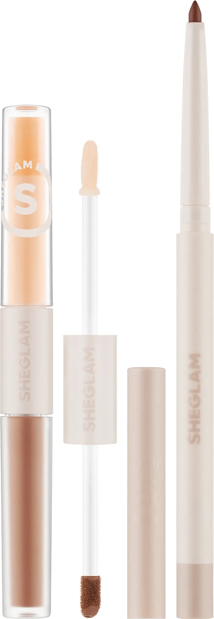 Sheglam Soft 90's Glam Lip Liner And Lip Duo Set Pouty Nude Lip Set