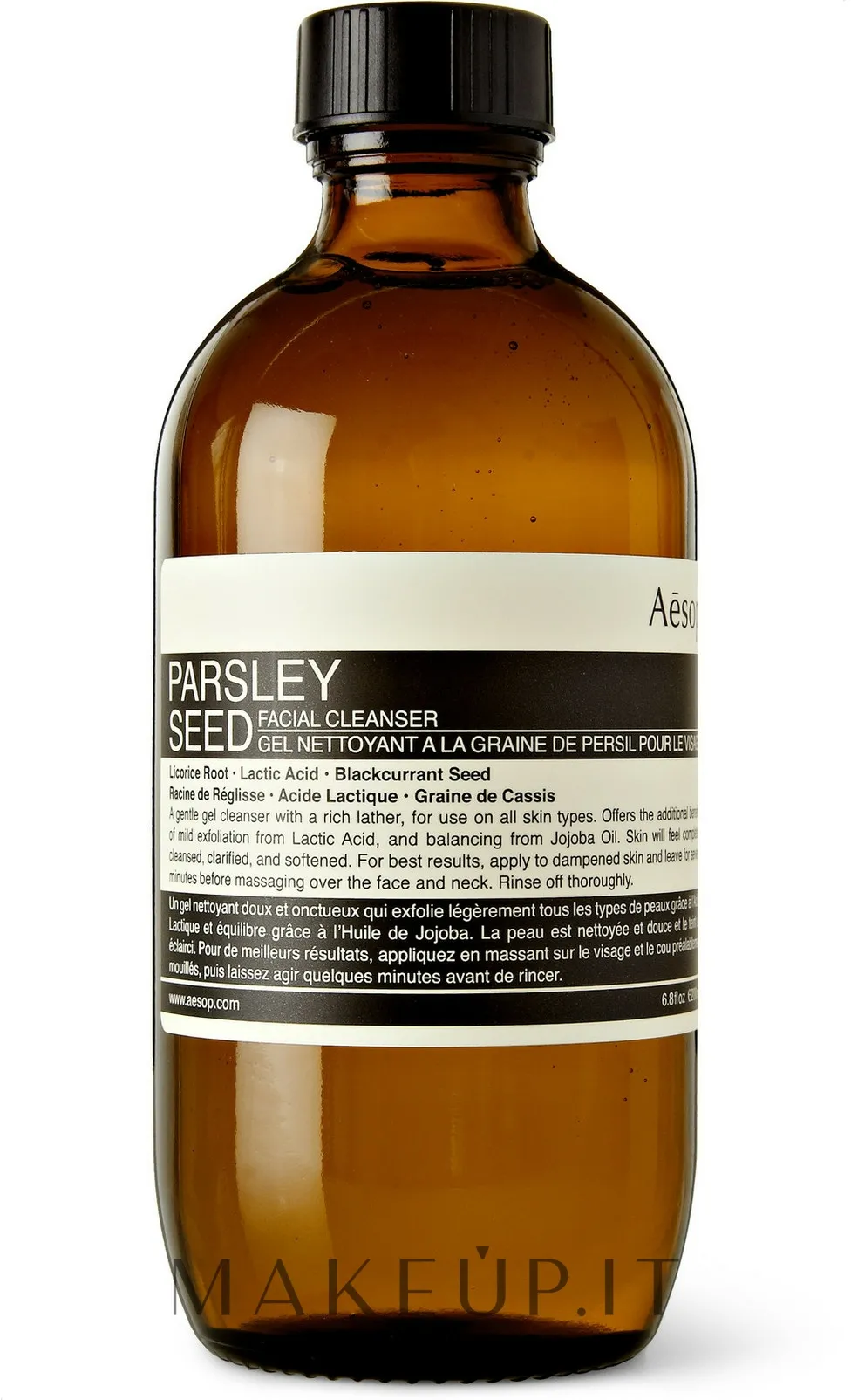 Detergente viso ai semi di prezzemolo