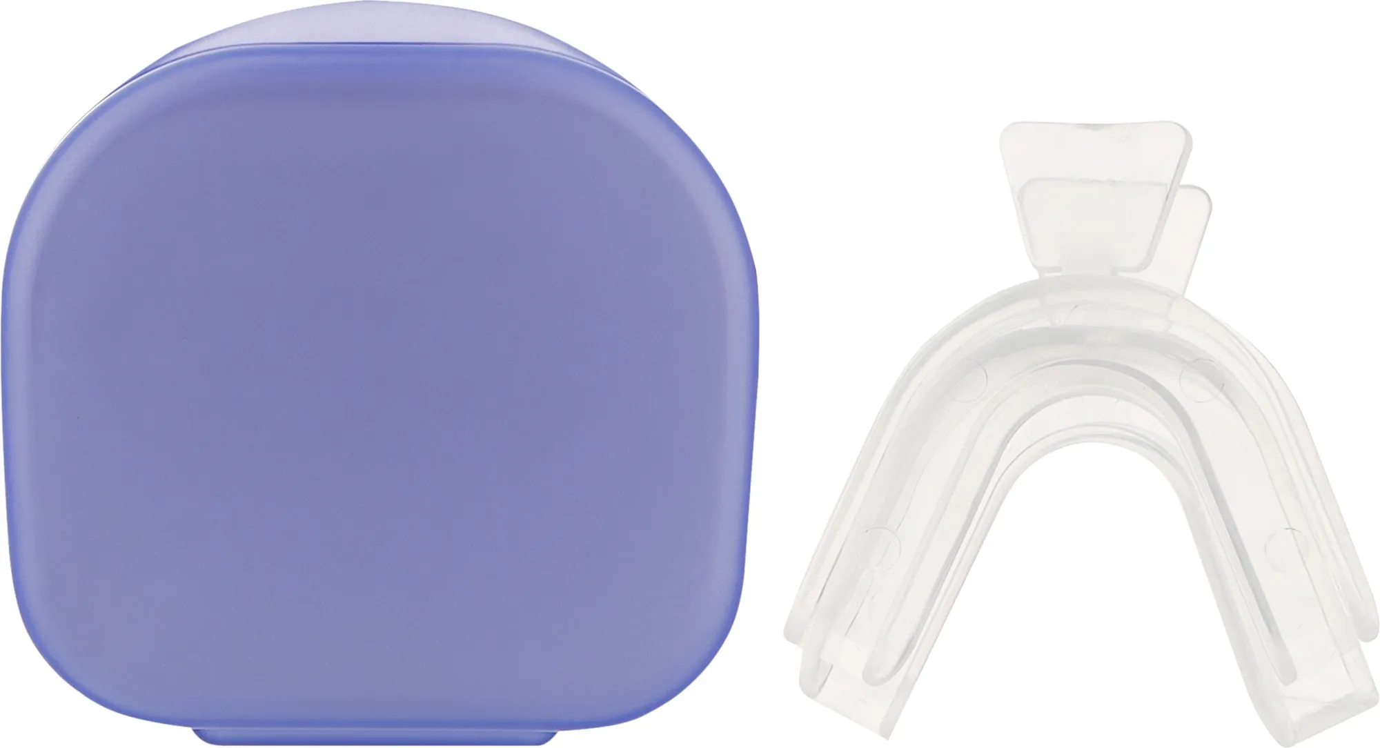 Bite dentale + contenitore con specchio, viola