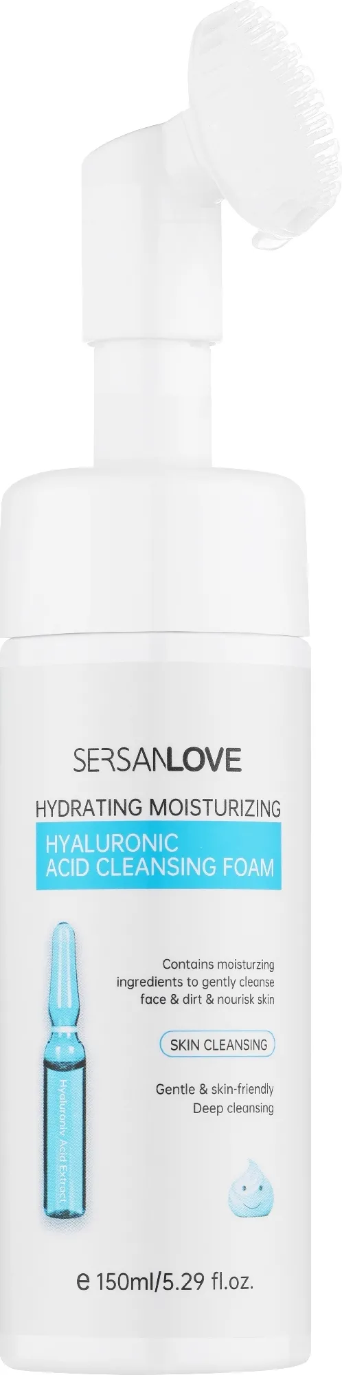 Schiuma detergente con acido ialuronico