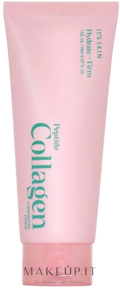 Schiuma detergente con collagene e peptidi