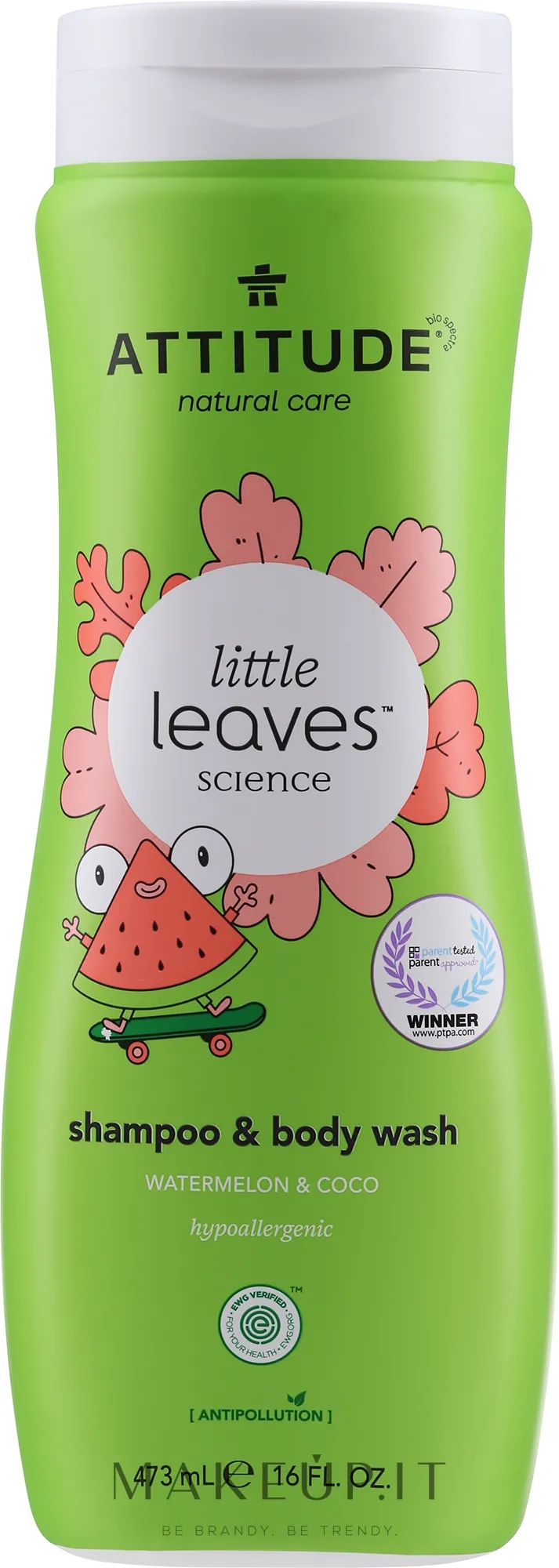 Gel doccia-shampoo 2 in 1 per capelli e corpo "Anguria e Cocco"