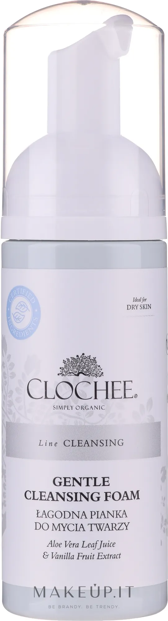 Schiuma detergente lenitiva per viso