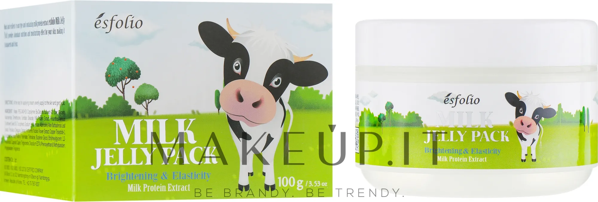 Maschera-gel al latte, da notte