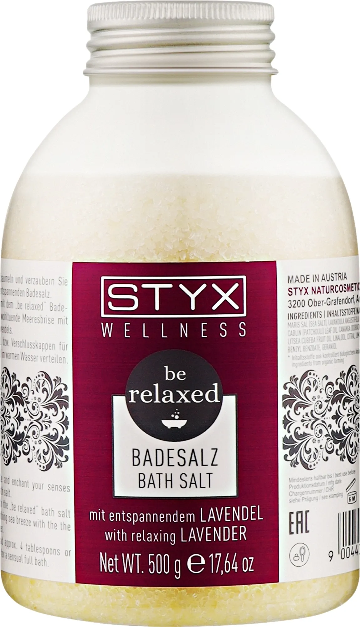 Sale da bagno alla lavanda