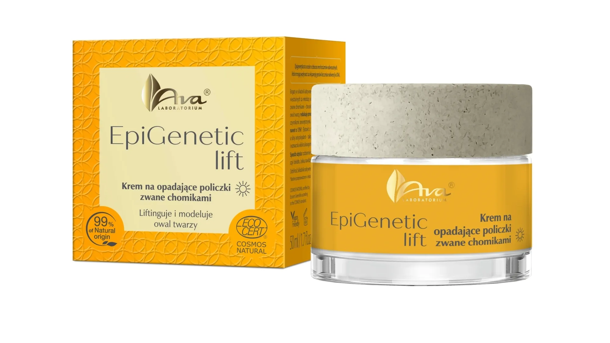 Crema giorno per il viso contro le guance cadenti