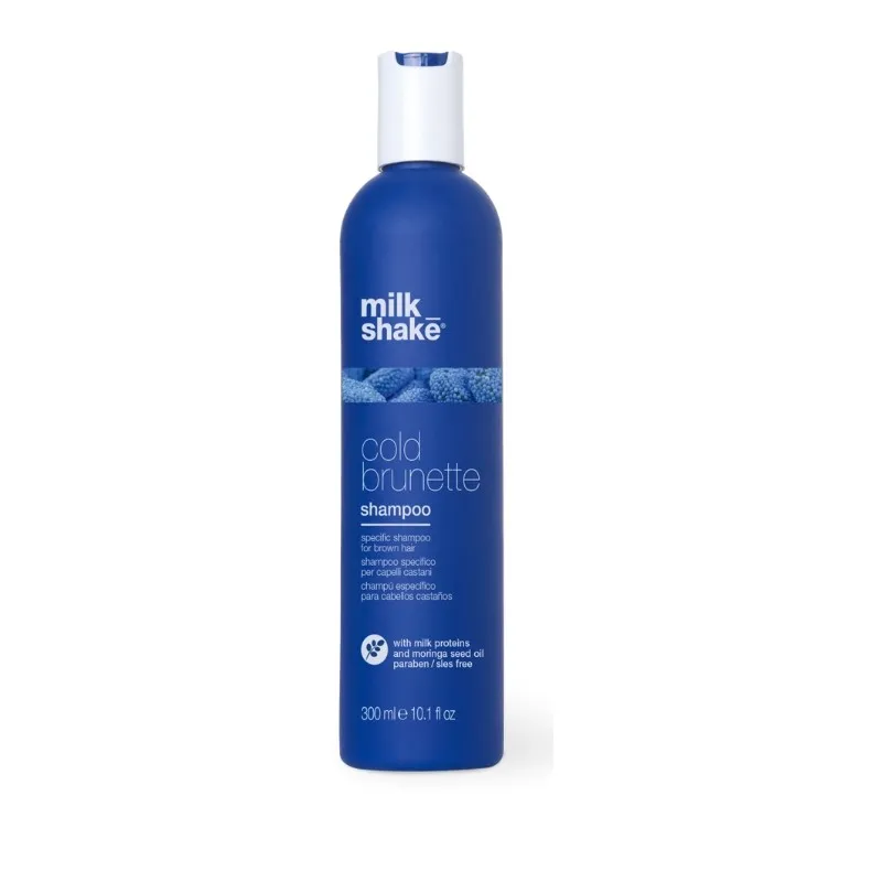 milk_shake Cold Brunette Shampoo 300ml - shampoo anti-giallo/arancio capelli castani e scuri