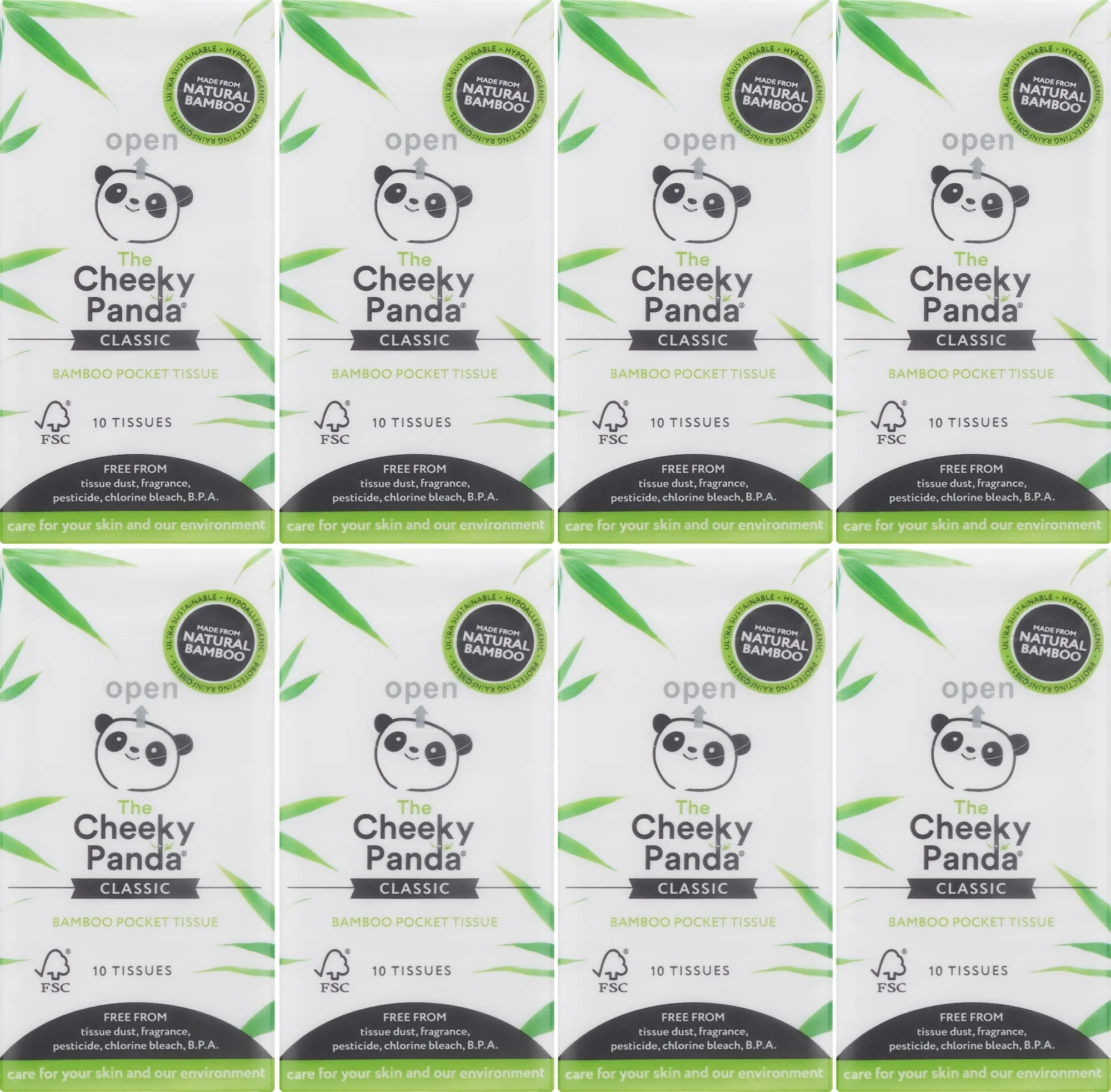 Fazzoletti di bambù 100%