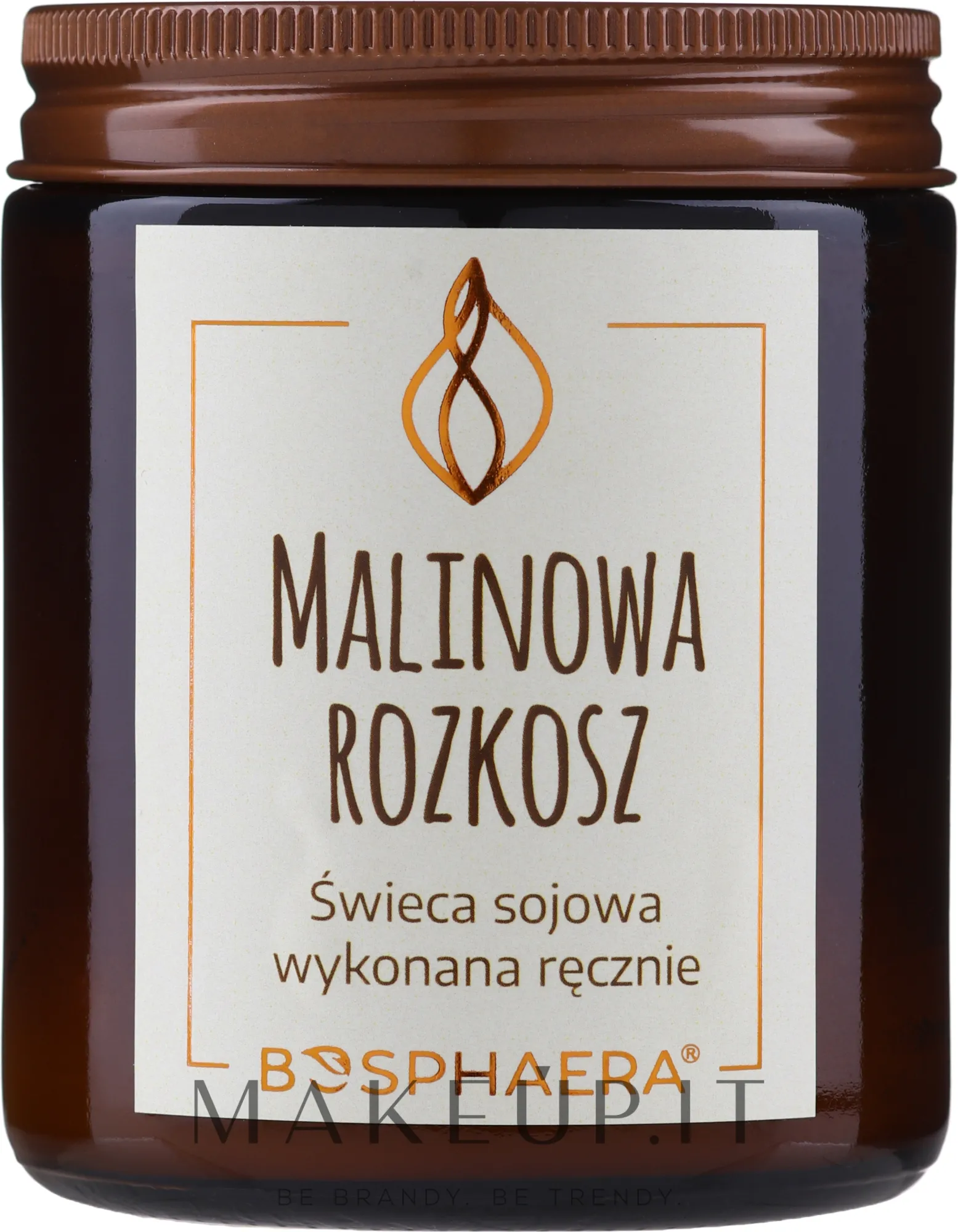 Candela di soia profumata "Delizia al lampone"