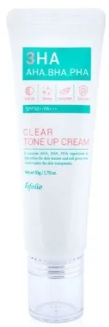 Crema tonificante per il viso con tre tipi di acidi