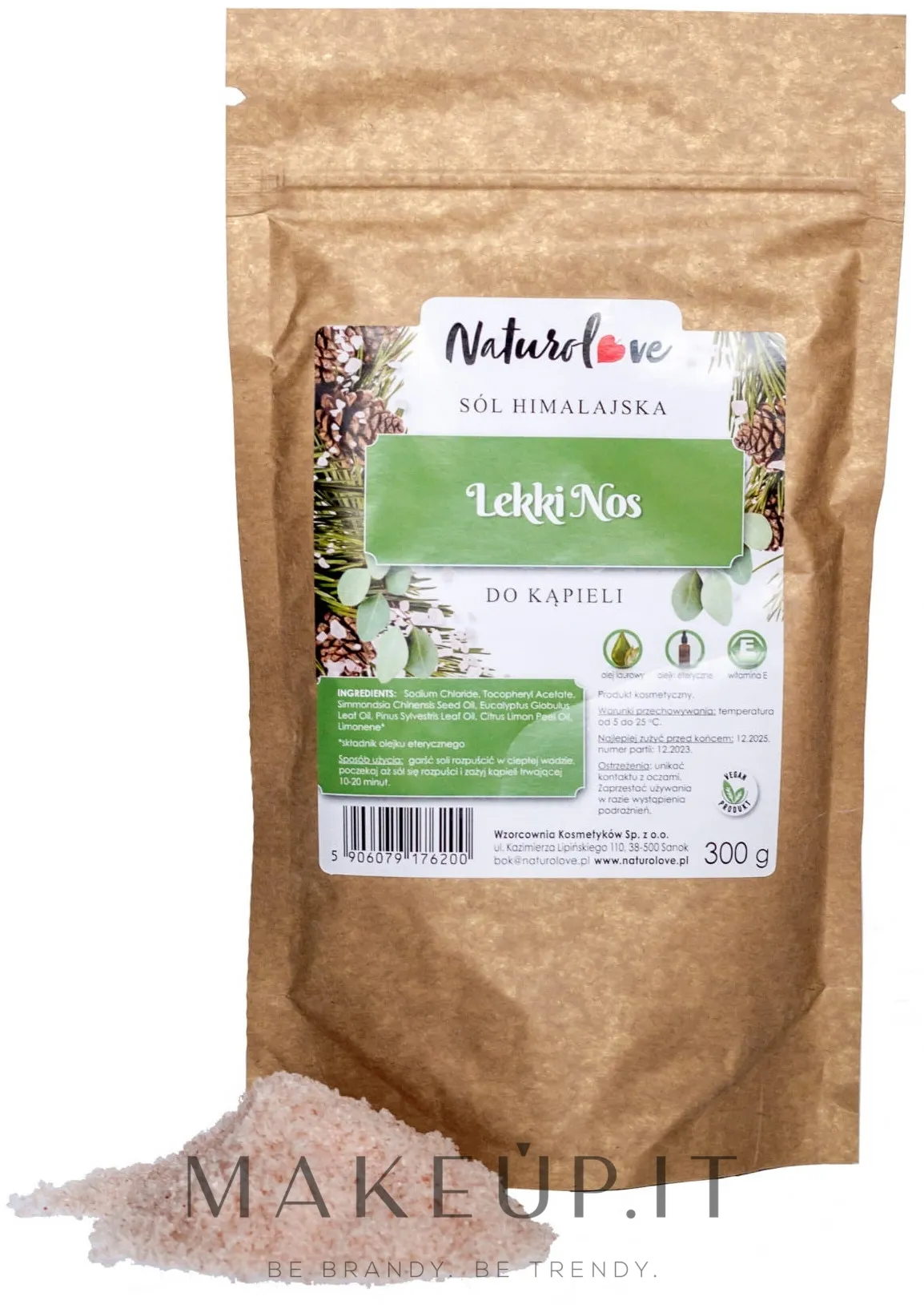 Sale dell'Himalaya da bagno per congestione nasale