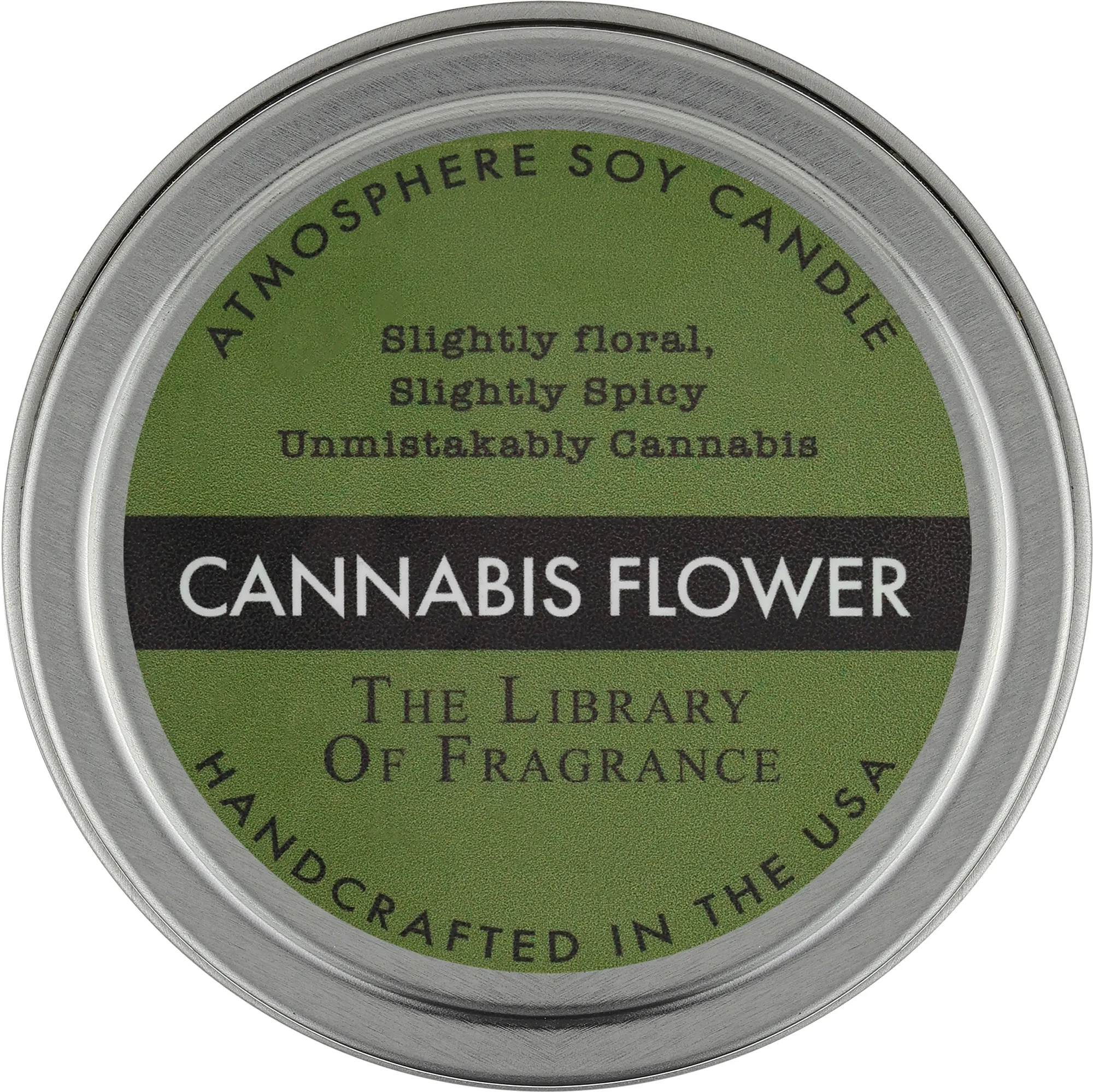 Candela profumata di soia "Fiore di cannabis"