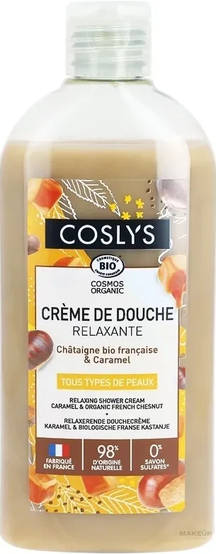Crema doccia rilassante con castagna e caramello