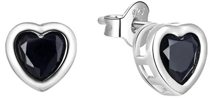 Orecchini romantici d'argento 'Cuori'