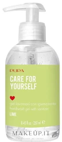 Gel antibatterico per le mani al lime