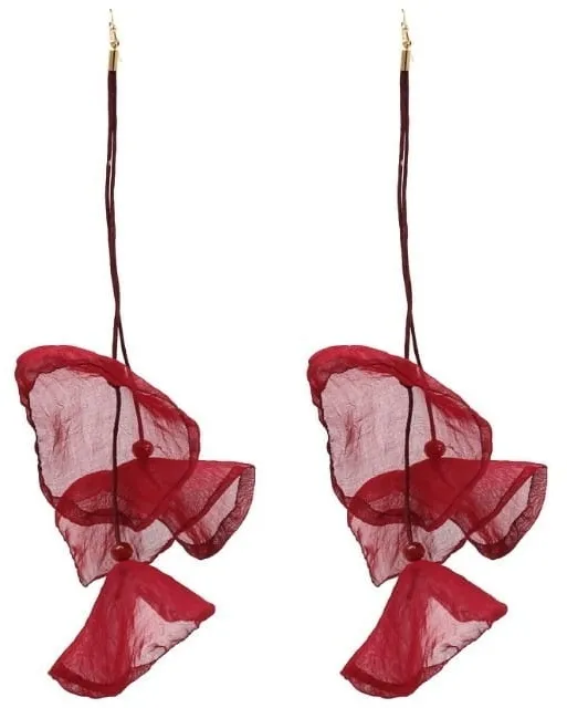 Orecchini pendenti, K1680BOR, bordeaux