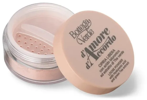 Bottega Verde D'Amore D'Accordo Loose Powder With Hyaluronic Acid And Green Tea Extract