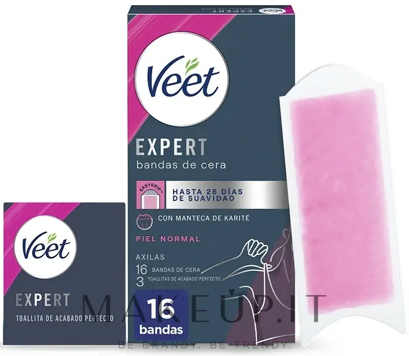 Strisce ceretta per ascelle per pelli normali