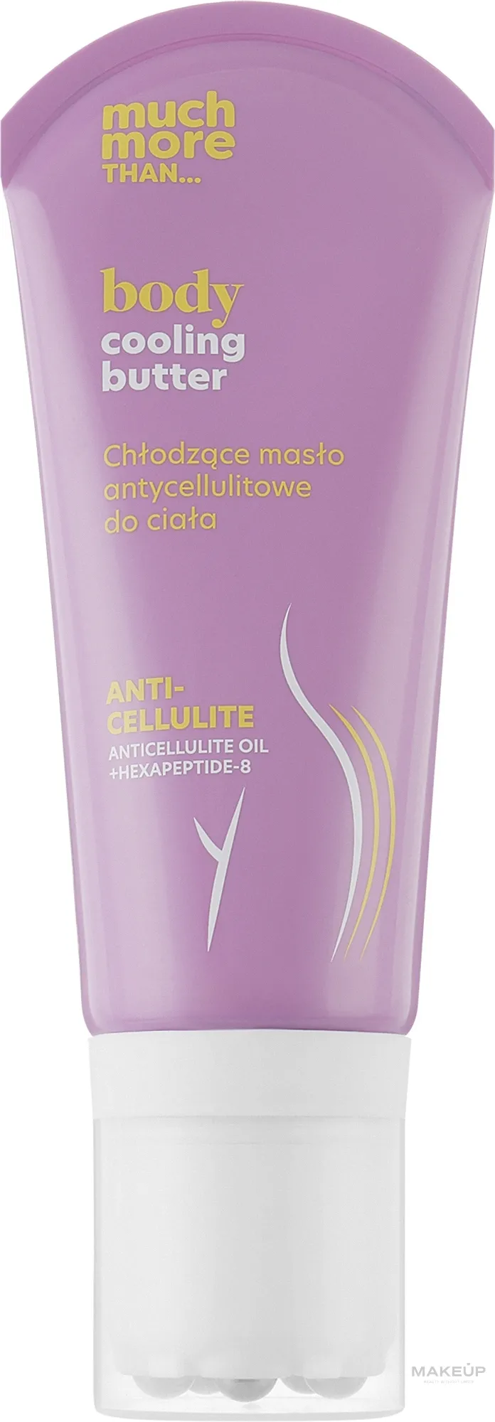 Burro corpo rinfrescante anticellulite, con massaggiatore