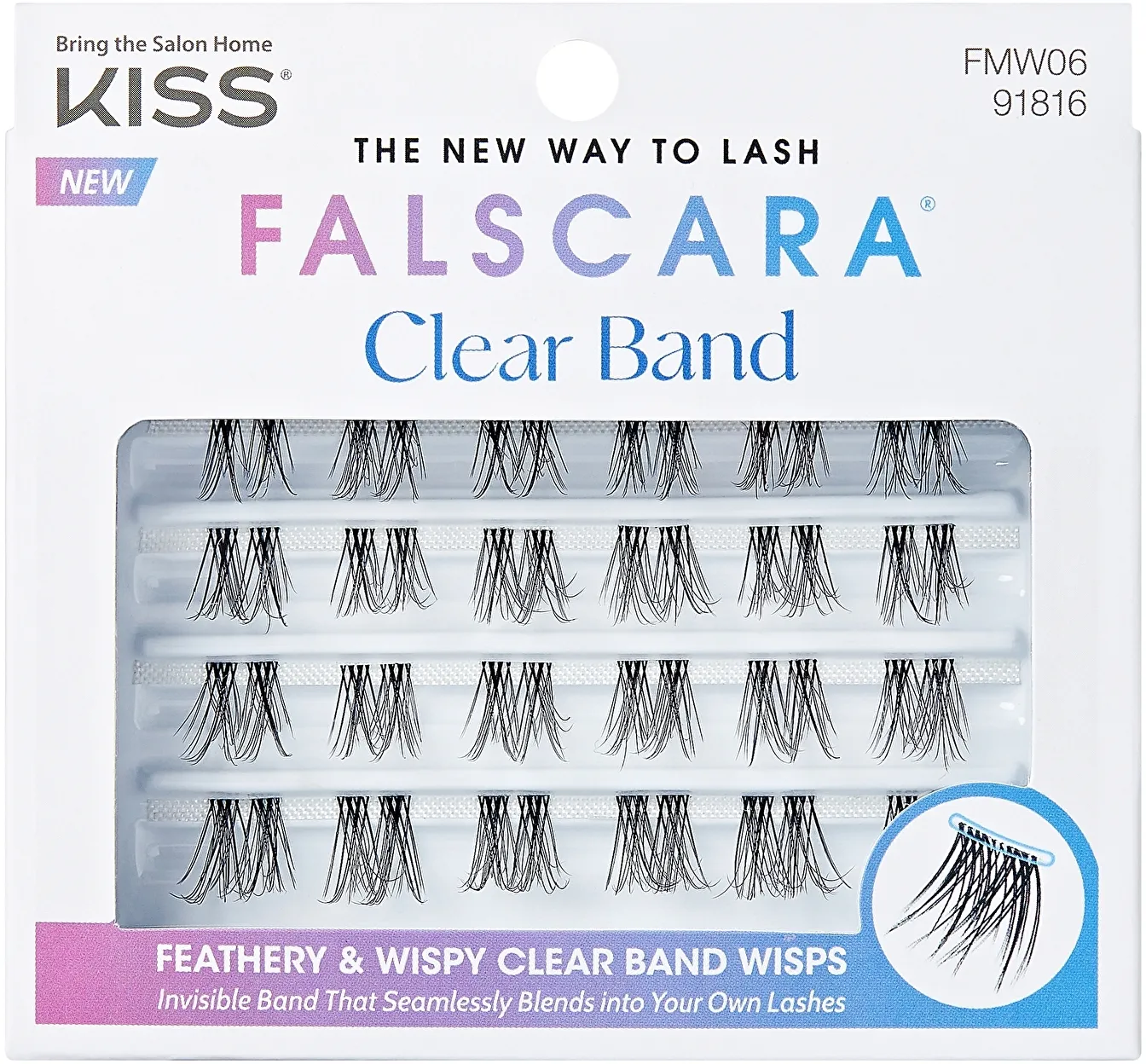 Kiss Falscara Multipack Clear Band