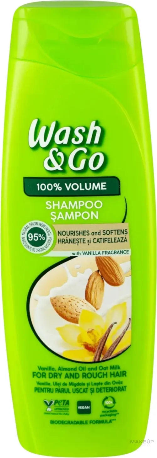 Shampoo per capelli secchi e ruvidi Vaniglia, olio di mandorle dolci e latte di avena