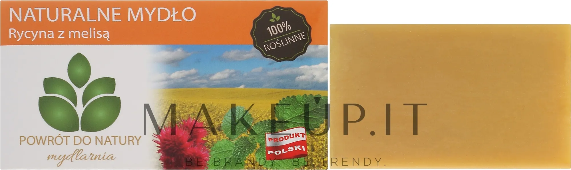 Sapone naturale "Olio di ricino e melissa"