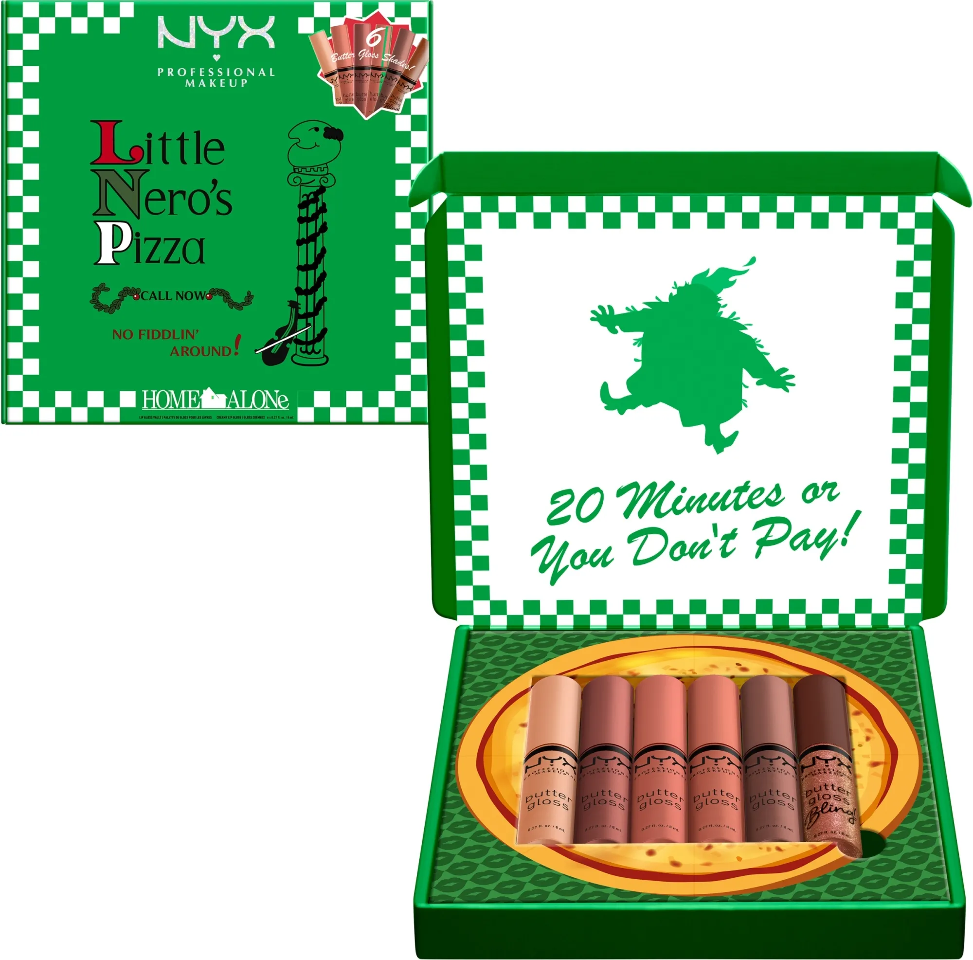 NYX Professional Makeup Home Alone Little Nero's Pizza Butter Gloss Set