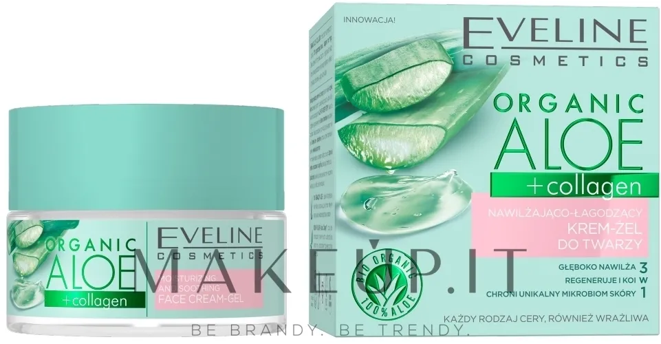 Crema-gel viso idratante e lenitiva per pelli normali e sensibili