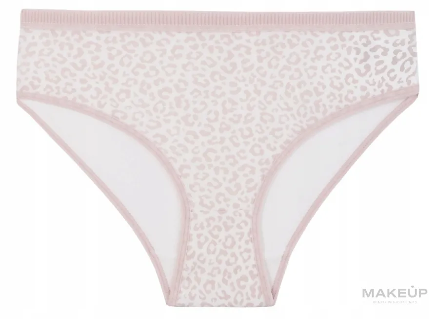 Slip da donna con stampa leopardata, beige chiaro