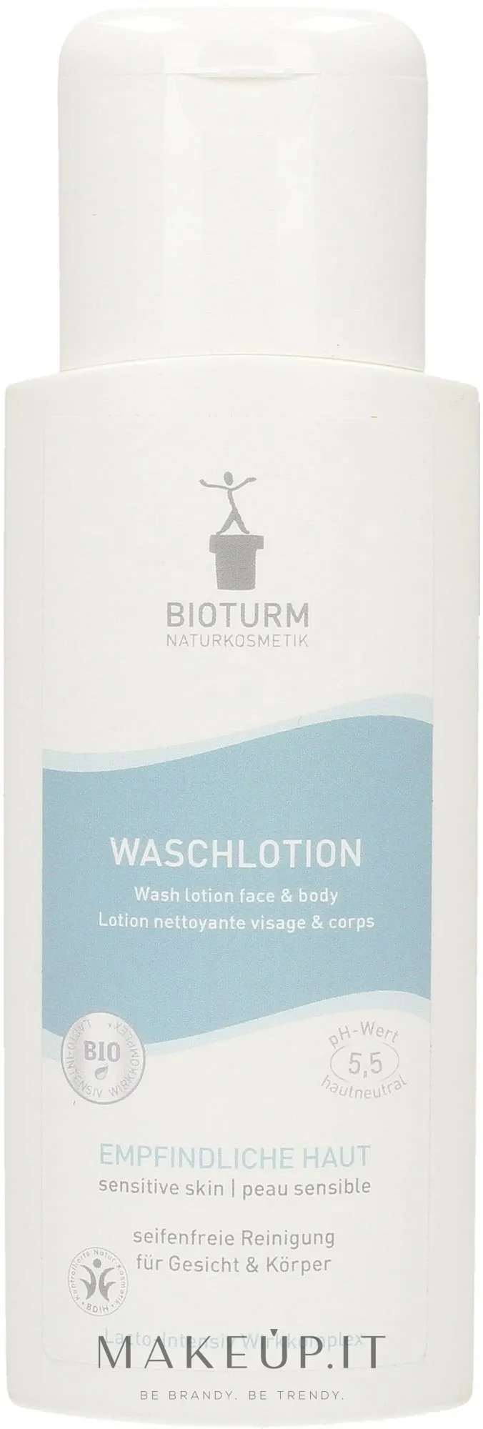 Lozione detergente per viso e corpo