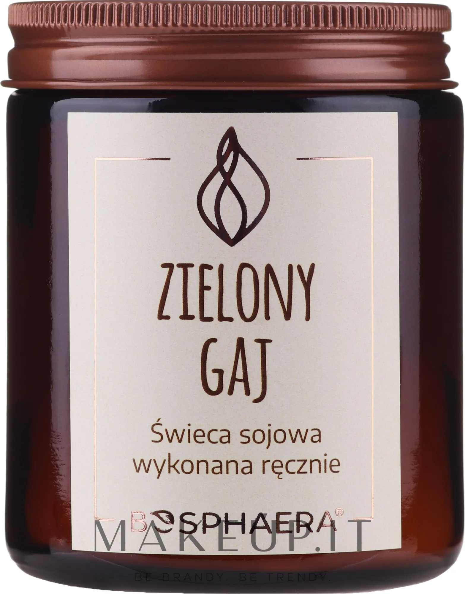 Candela profumata in cera di soia "Bosco verde"