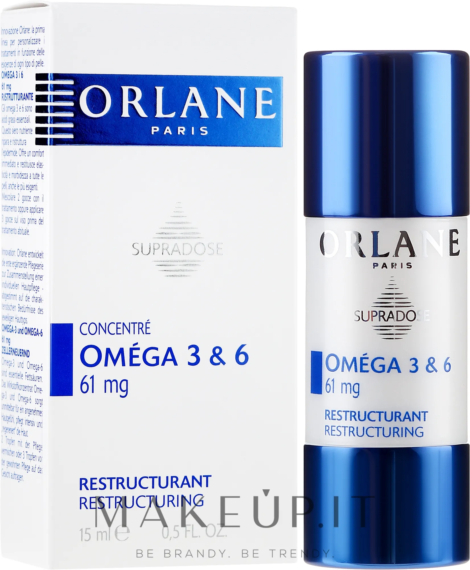 Siero viso concentrato ristrutturante con Omega 3 e 6
