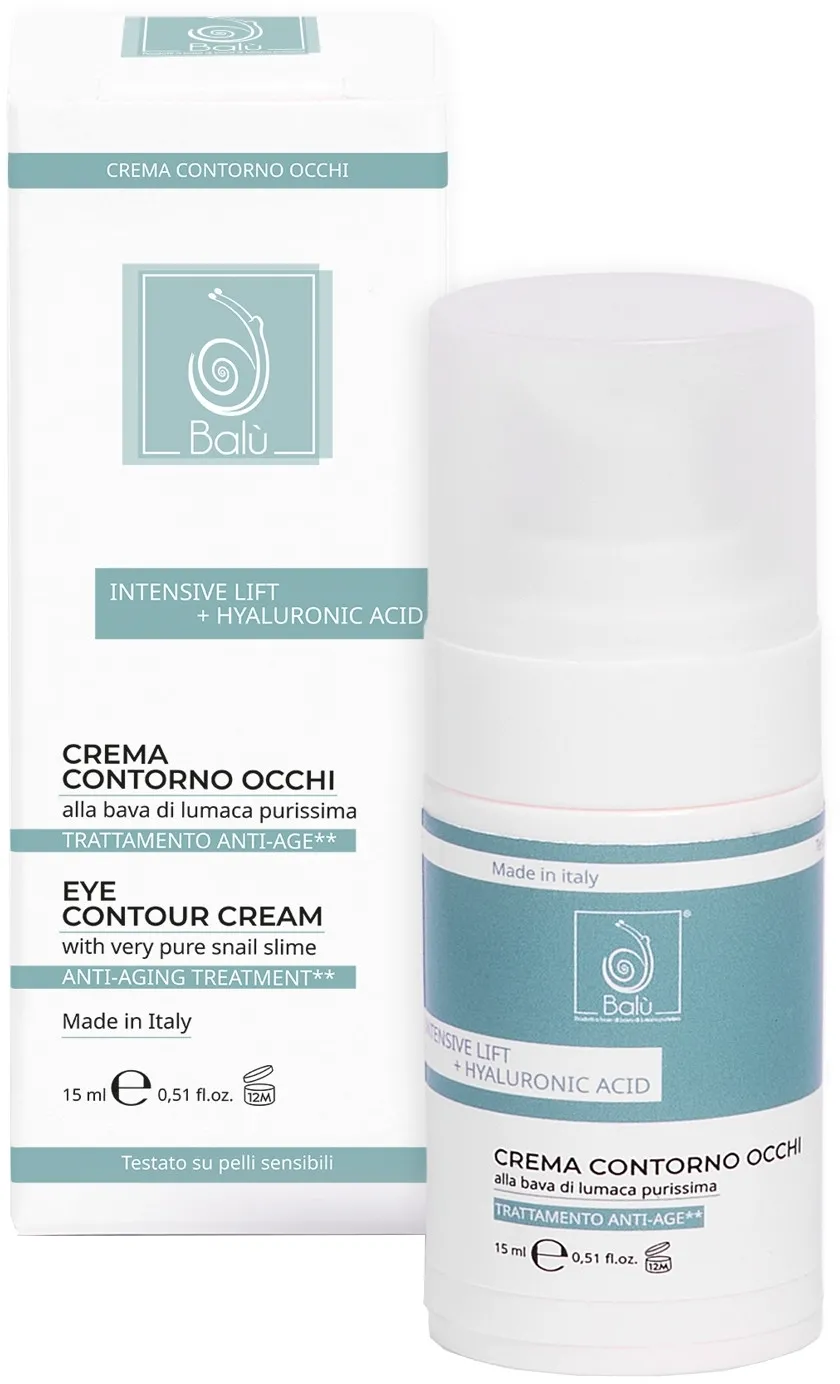 Crema contorno occhi con acido ialuronico alla bava di lumaca