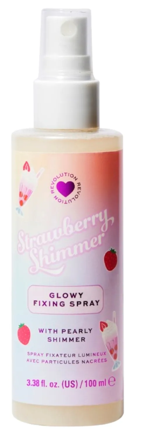 I Heart Revolution Strawberry Shimmer Glowy Fixing Spray