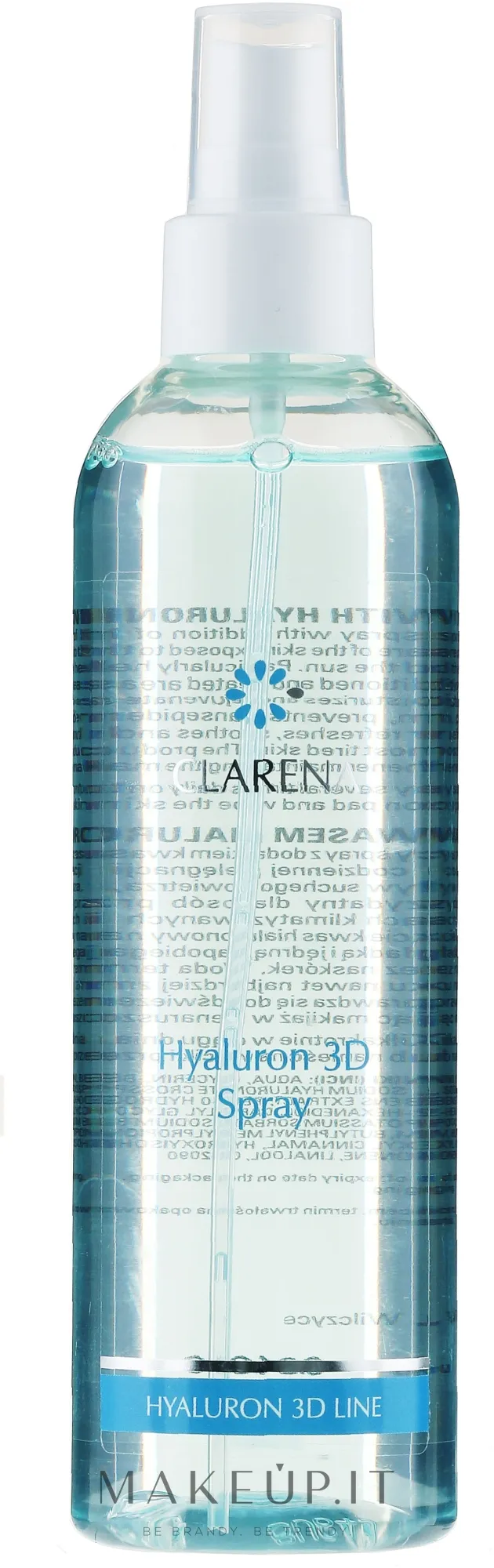 Spray rinfrescante all'acido ialuronico