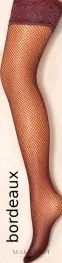 Calze autoreggenti «Ar Rete», bordeaux