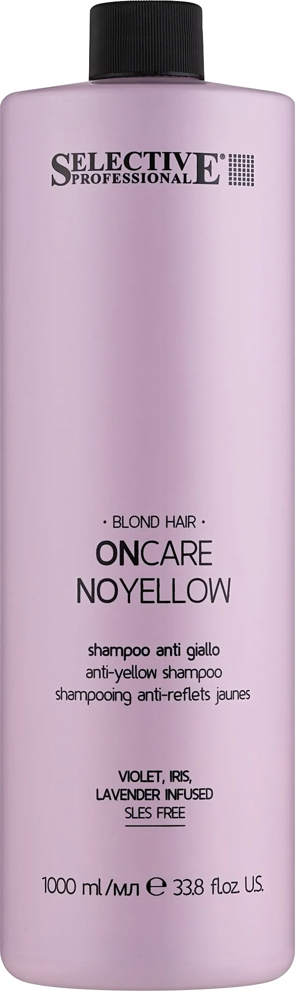 Shampoo con pigmenti viola per neutralizzare il giallo dei capelli