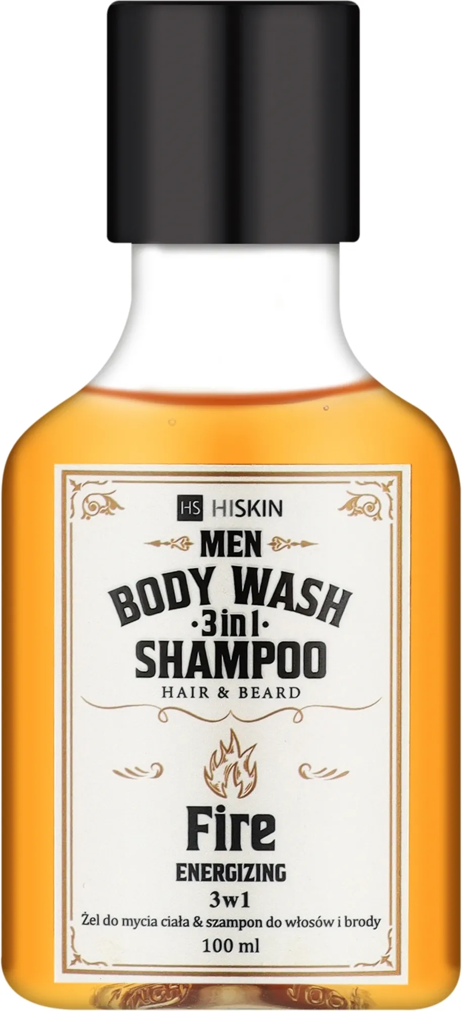 Gel-shampoo per corpo, capelli e barba "Fire"