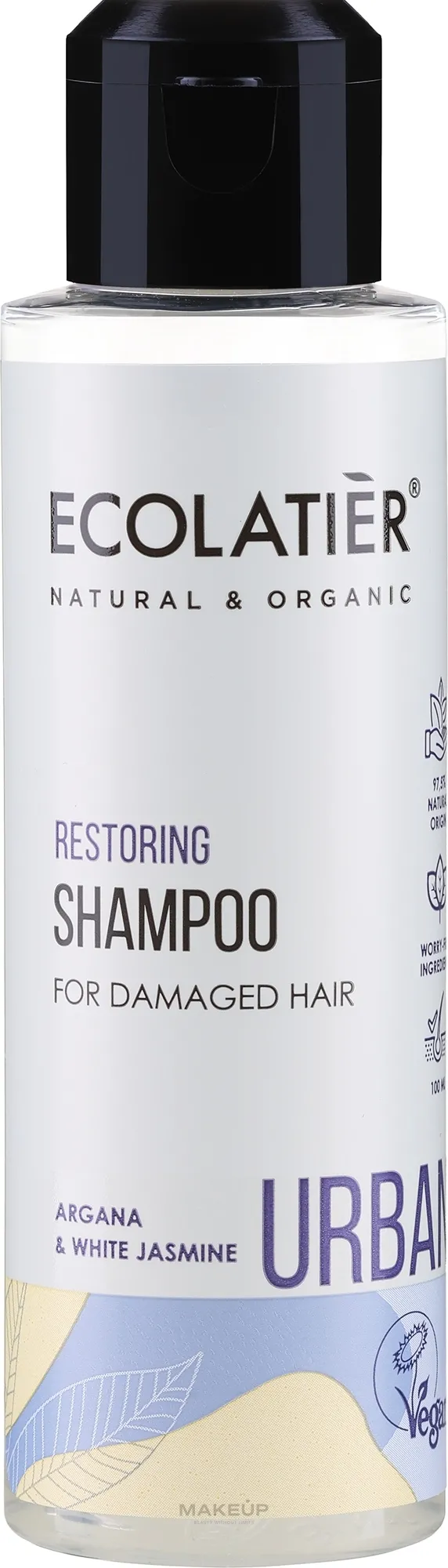 Shampoo rigenerante per capelli danneggiati "Argan e gelsomino bianco"