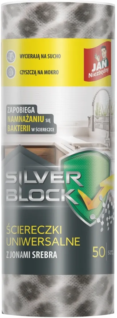 Salviette universali con ioni d'argento in rotolo, 50 pz