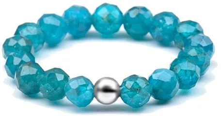 Anello minerale con apatite