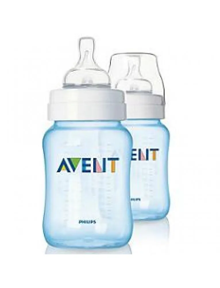 Avent Biberon Azzurro 260ml 2p
