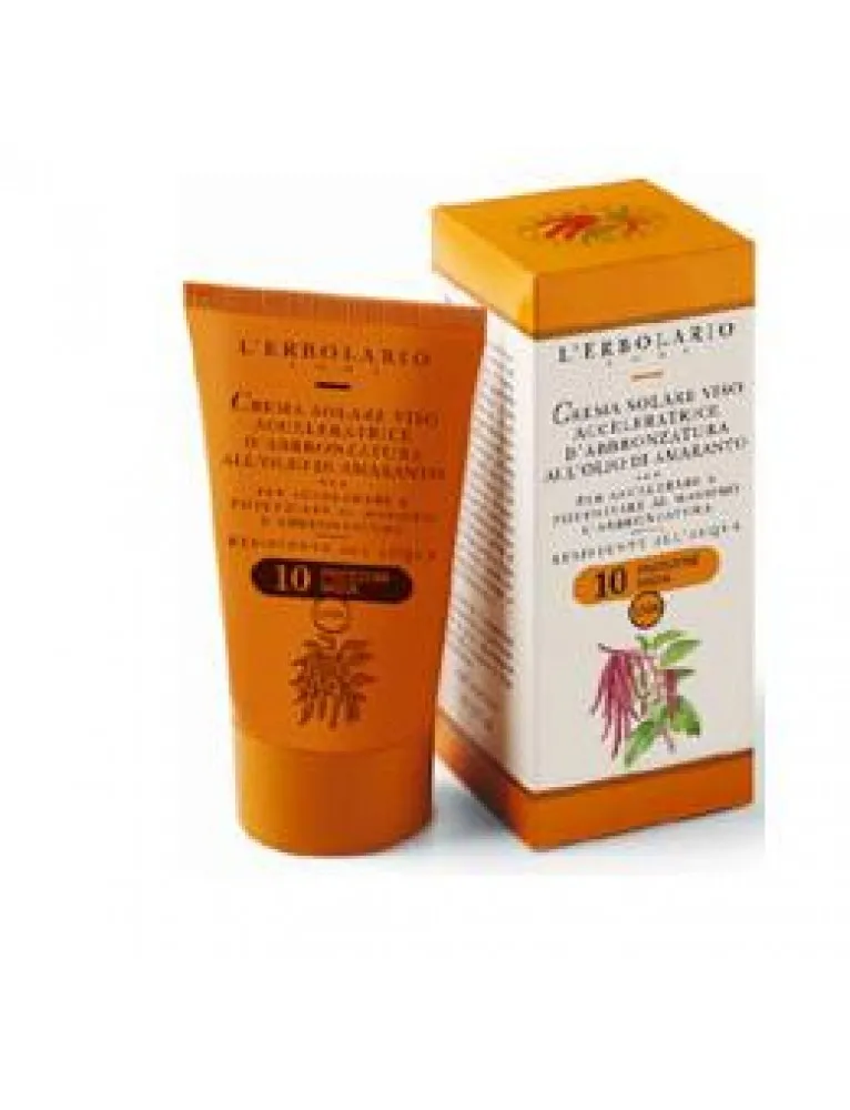 L'Erbolario Crema Solare Accelleratrice di Abbronzatura Spf10