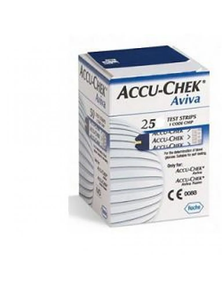 Accu-chek Aviva 25 strisce