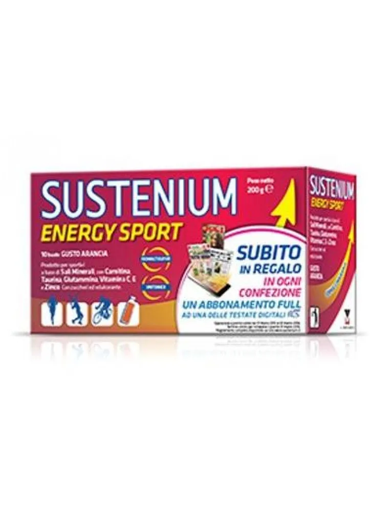 Sustenium Energy Sport Gusto Arancia 10 Bustine