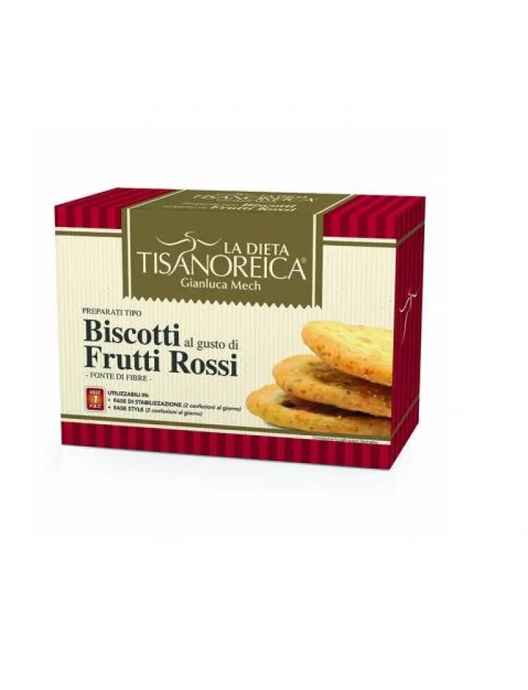 Tisanoreica Biscotti Frutti Rossi 20 Biscotti 7,5g