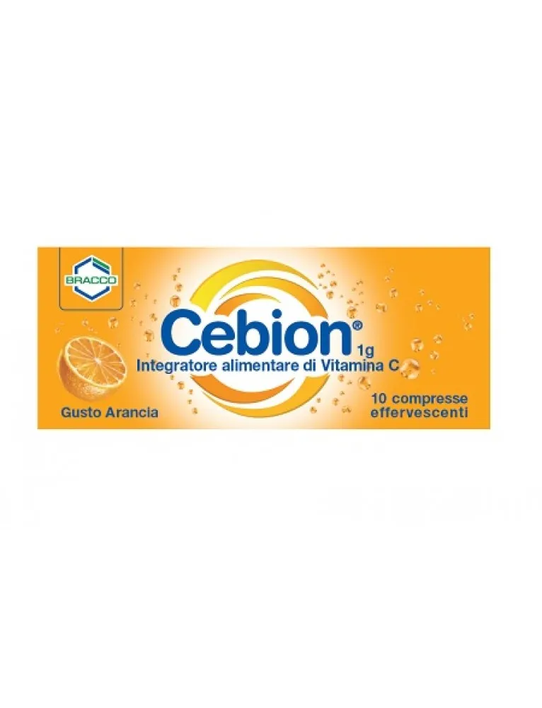 Cebion 1g Vitamina C 10 Compresse Effervescenti Gusto Arancia