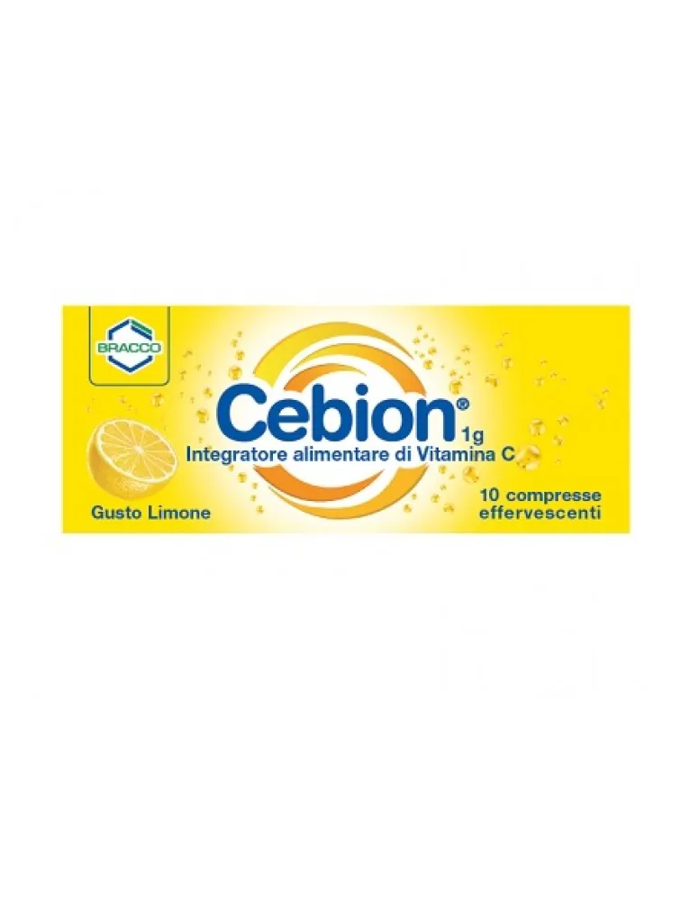 Cebion 1g Vitamina C 10 Compresse Effervescenti Gusto Limone