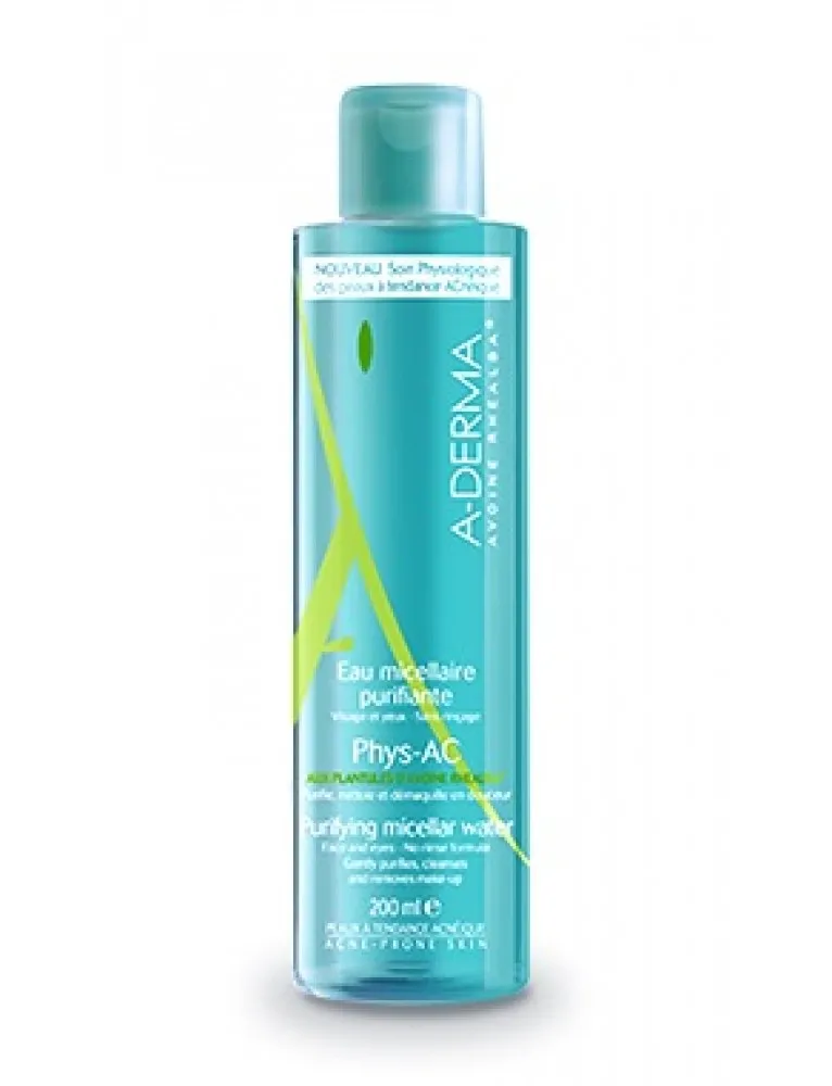 A-Derma Phys-ac Acqua Micellare Purificante per Pelle Acneica 200 ml